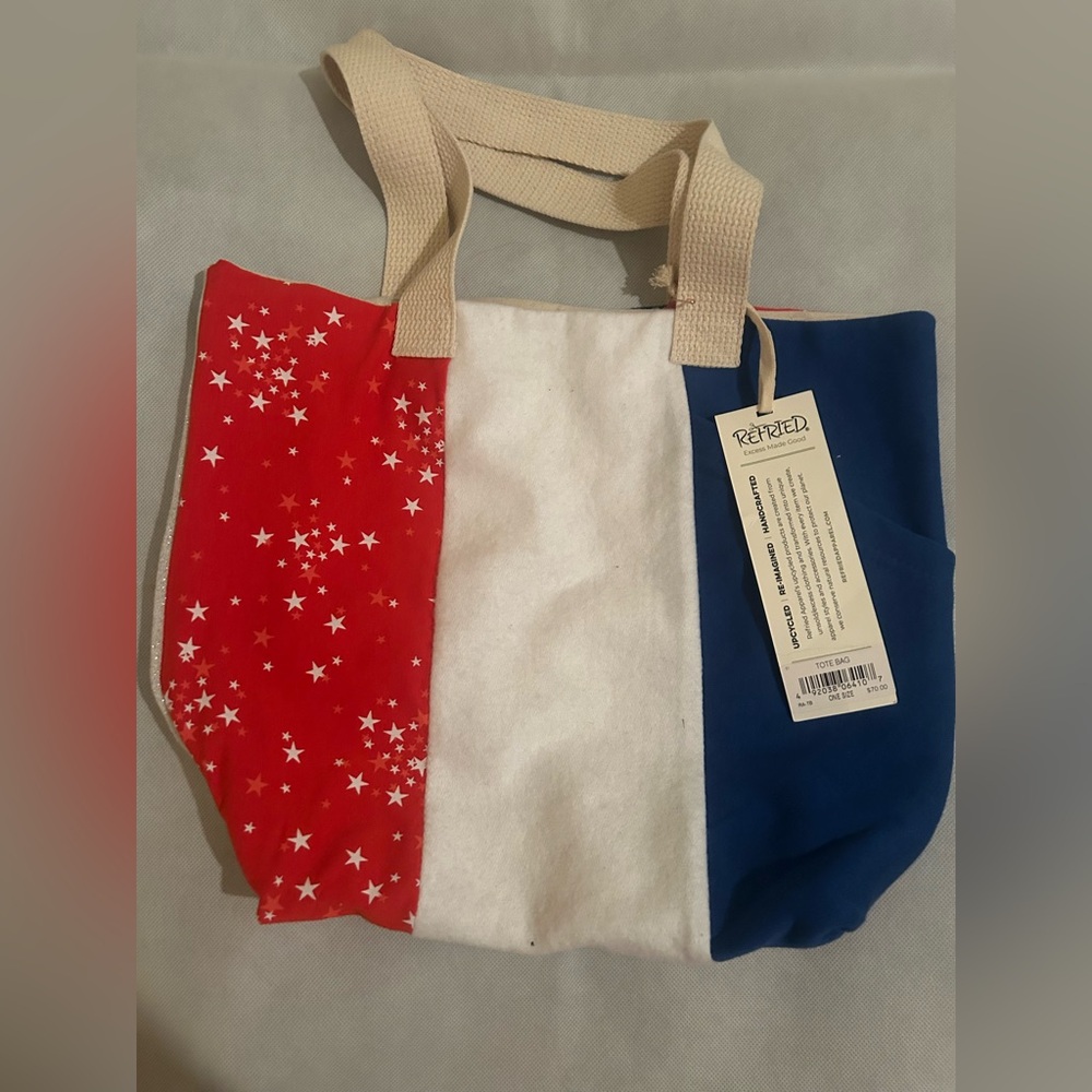 Refried apparel fully lined tote bag NWT